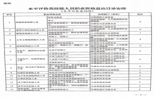 人力资源社会保障部办公厅关于做好水平评价类技能人员职业资格退出目录有关工作的通知